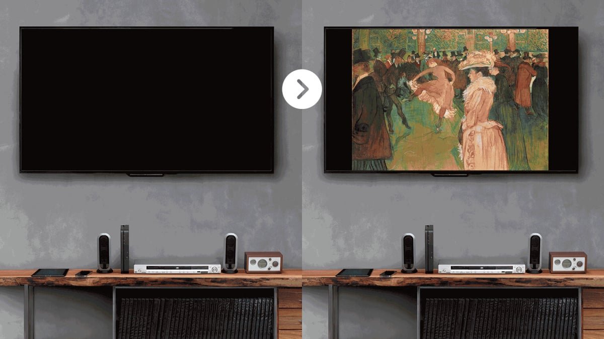 Make your living room an art gallery with Dreamscreens