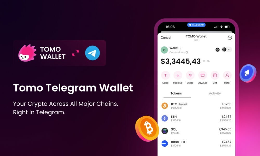 Tomo Inc. Introduces Tomo Telegram Wallet, a Multi-Chain Wallet in Telegram