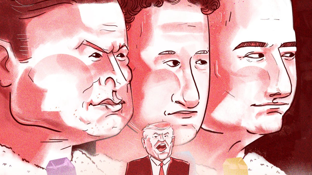 How tech billionaires learned to love Trump