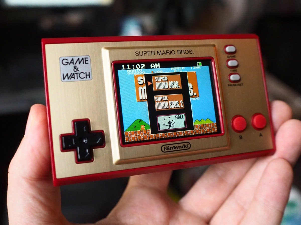 Nintendo's Super Mario Bros handheld system