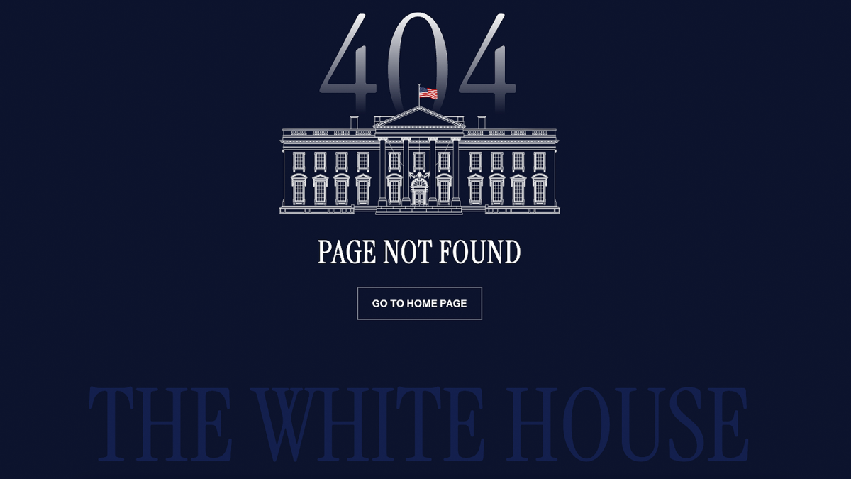 Trump admin deletes all LGBTQ pages on White House site