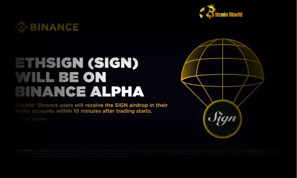 Binance Alpha Unveils EthSign (SIGN) Addition