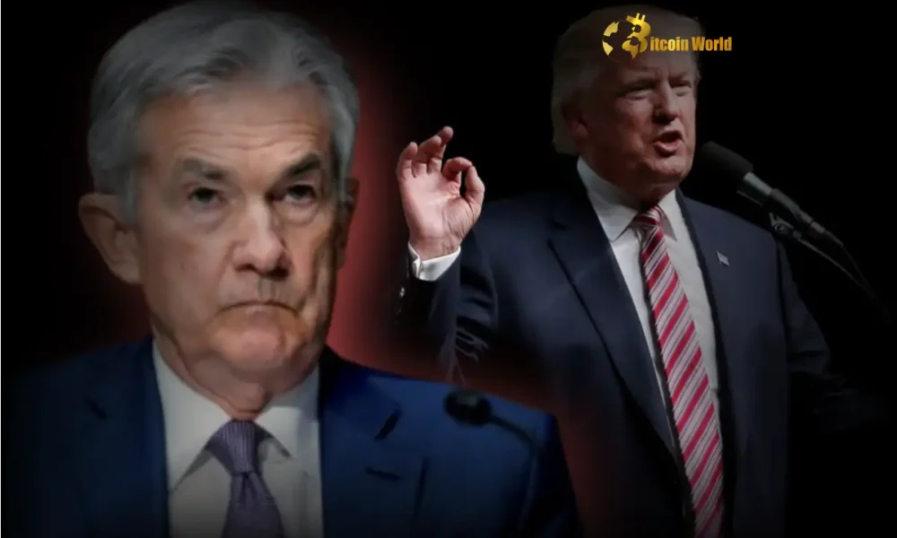 Urgent Call: Trump Demands Powell’s Removal Amidst Crypto Market Rate Cut Concerns